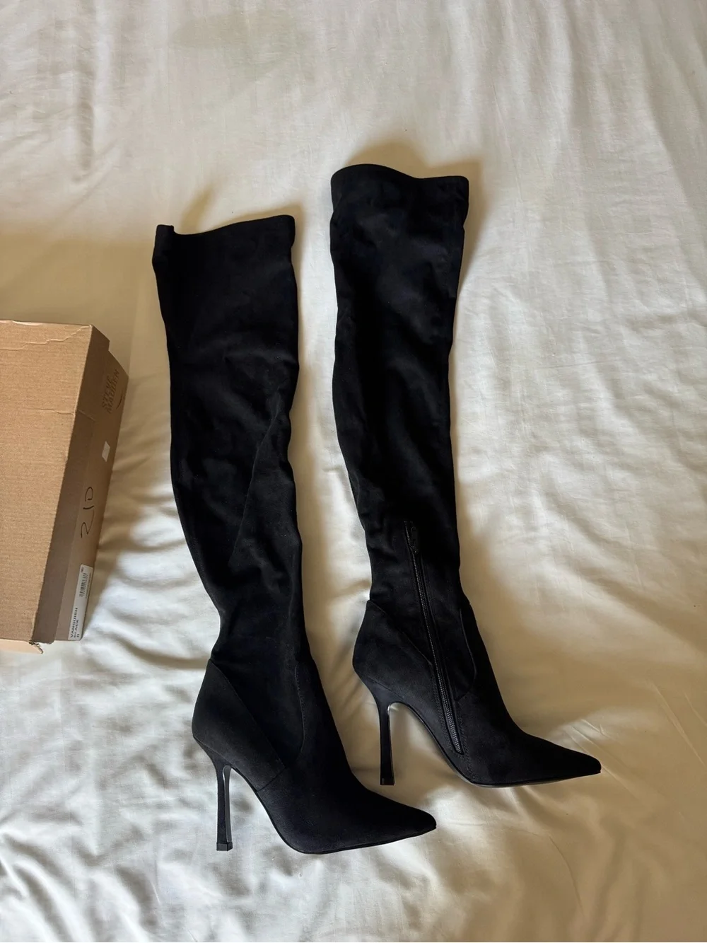 Steve Madden Black Over-the-Knee Stiletto Boot